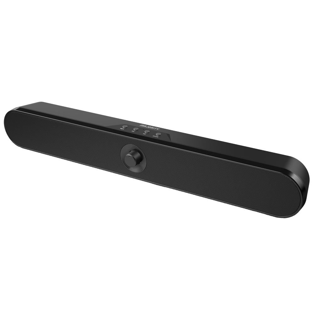 MAJORITY Atlas Mini Bluetooth Gaming & Office Desktop Soundbar with USB, MicroSD & Headphone Port