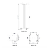 Atlas Speaker Floor Stands in Black - 80cm Dimensions