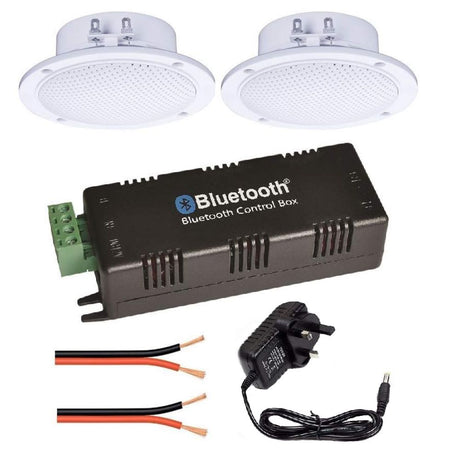 Bluetooth 2 x 4" Stereo Ceiling Speaker Kit with 30W Amplifier