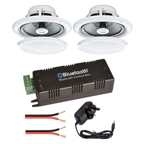 2 x 5.25 Inch 80W Speakers with 30W Bluetooth Amplifier & Fixings