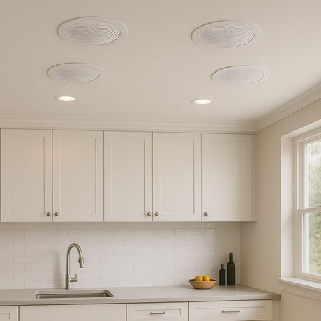 Downlight Moisture-Resistant Speakers with Bluetooth Amplifier for Home Media