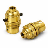 Brass BC | B22 | Bayonet Cap Lamp Holder – 10mm / 1/2” Thread (Switched / Non-Switched)