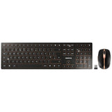 CHERRY DW 9100 Slim Wireless Keyboard & Mouse Set – Premium Dual-Mode Design (Black/Bronze)
