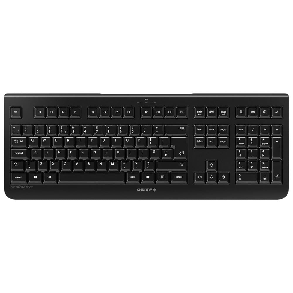 CHERRY KW 3000 Low-Noise Wireless Full-Size UK Keyboard (Black)