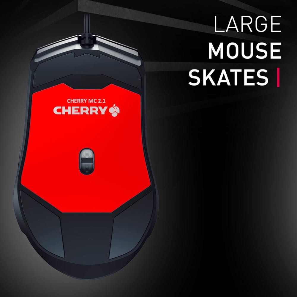 CHERRY MC 2.1 RGB Wired Gaming Mouse with Ergonomic Precision Control (Black)
