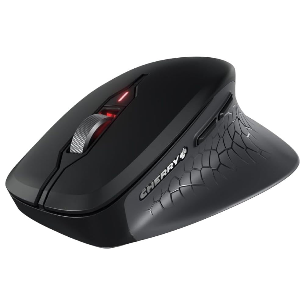 CHERRY STREAM Wireless Comfort Ergonomic RH Mouse (Black)