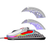 CHERRY XTRFY M42 RGB Ultra-Light Retro Wired Gaming Mouse (White)