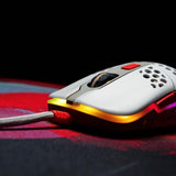 CHERRY XTRFY M42 RGB Ultra-Light Retro Wired Gaming Mouse (White)