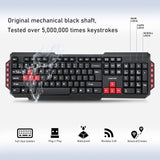 COMPOINT Wireless Keyboard & Mouse Deskset – Full-Size Multimedia Combo (Black)