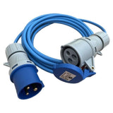 Caravan Motorhome Camp Site Heavy Duty 16A 240V Mains Hook Up Cable Lead - Various Lengths