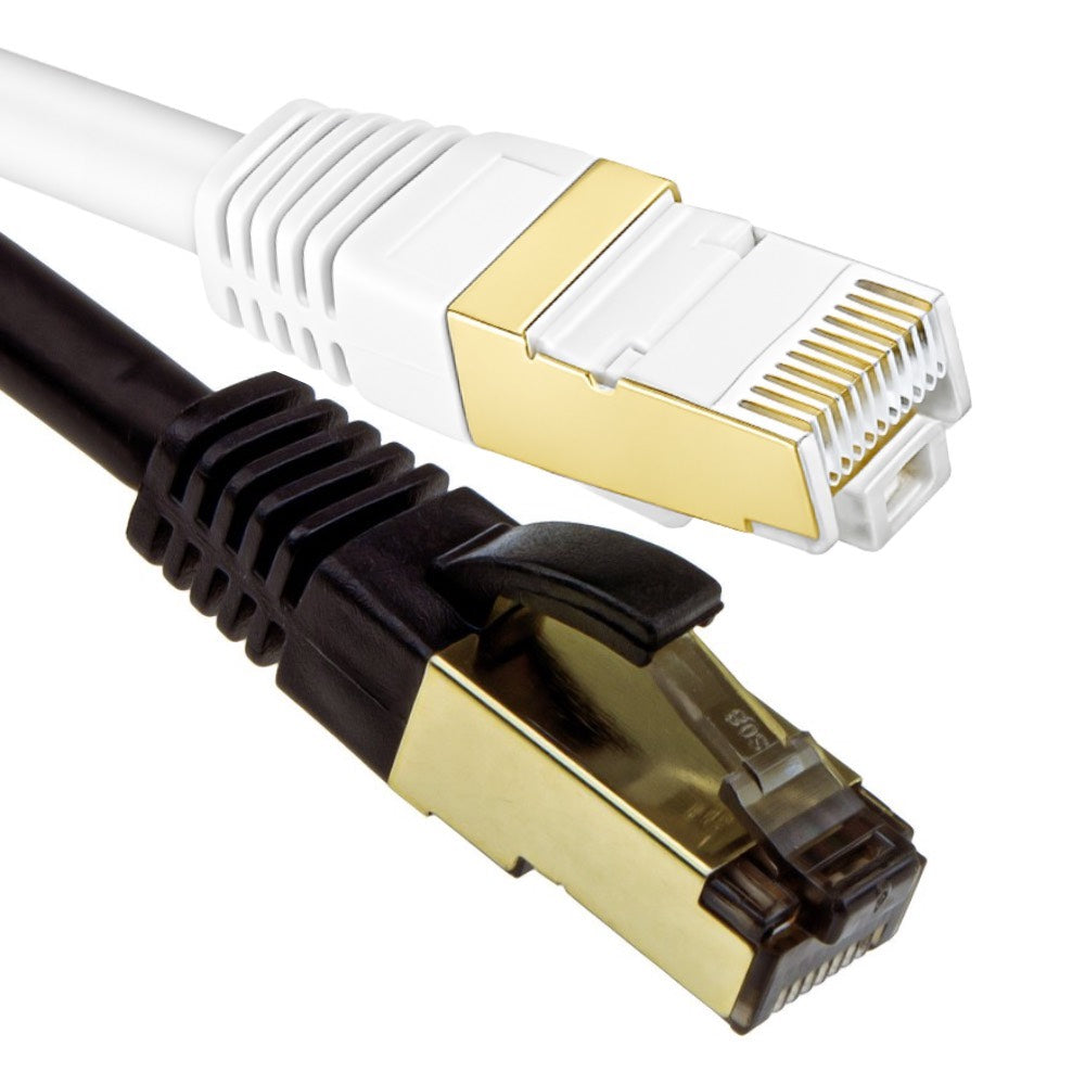 Cat Rj45 Cat 8 SSTP RJ45 Ethernet Patch Networking Cables – Black – 1.5m – KME
