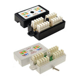 Cat5 Cat5e Cat6 Inline IDC Junction Box Cable Joiner – 4 Pair 8-Way LAN Connector