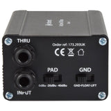 Chord Active DI Box with Pad Switch, Ground Lift & Multi Power Options