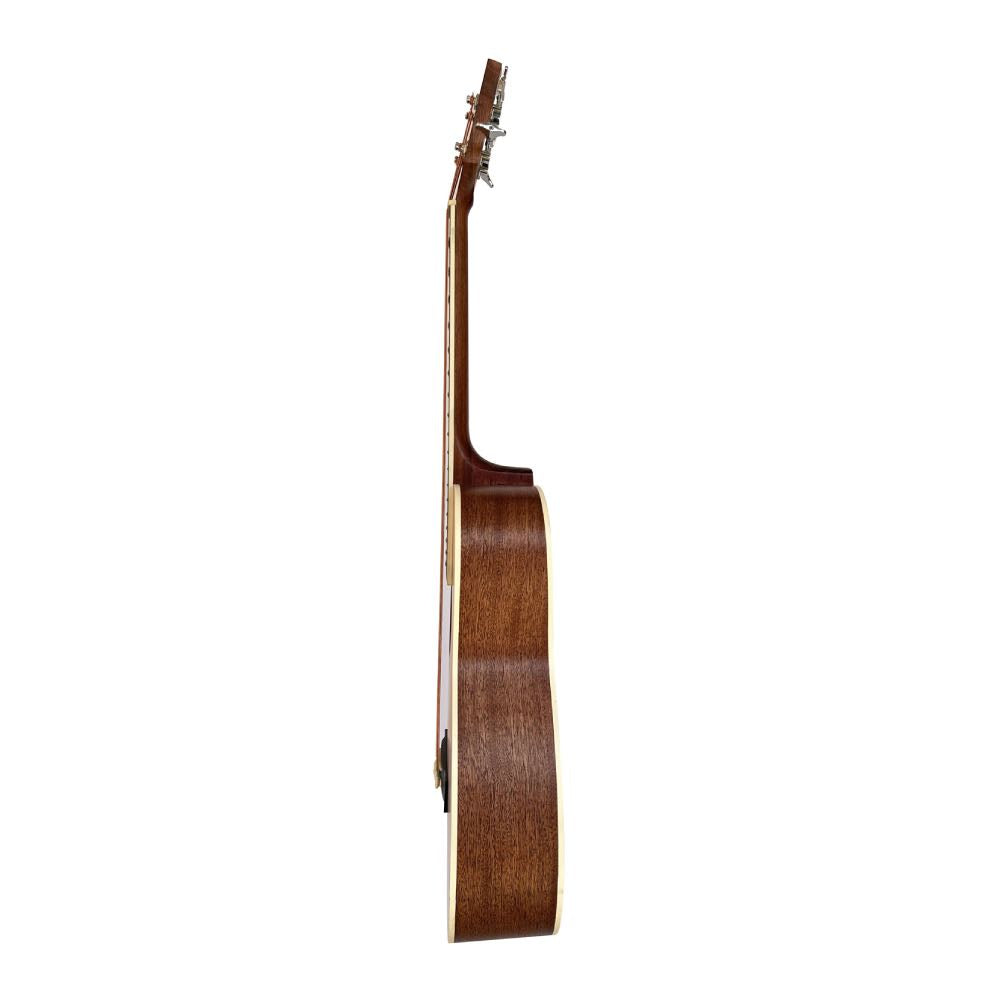 Chord BOM-40 Short 4-String Electro-Acoustic Bass Guitar with Built-in EQ & Tuner