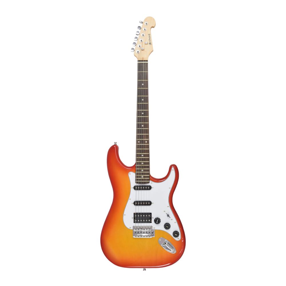 Chord CAL64 Electric Guitar with Maple Neck & Kabukalli Fingerboard – Cherry Burst