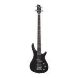 Chord CCB90 24-Fret Electric Bass Guitar with Modern Split + Single Coil Pickups – Black