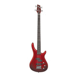 Chord CCB90 24-Fret Electric Bass Guitar with Modern Split + Single Coil Pickups – Black