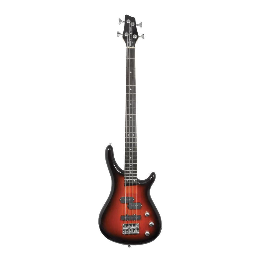 Chord CCB90 24-Fret Electric Bass Guitar with Modern Split + Single Coil Pickups – Black