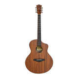 Chord Nomad Series Electro-Acoustic Guitar with EQ & Tuner – White Quilted Maple