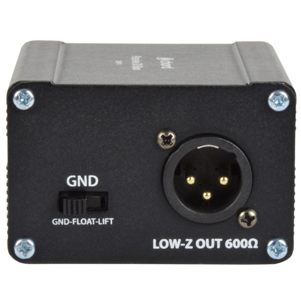 Chord Passive DI Box with 3-Way Pad & Ground Lift Filtering