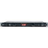 Citronic 1U IEC Power Distributor with Digital Voltmeter & 9 Outlets