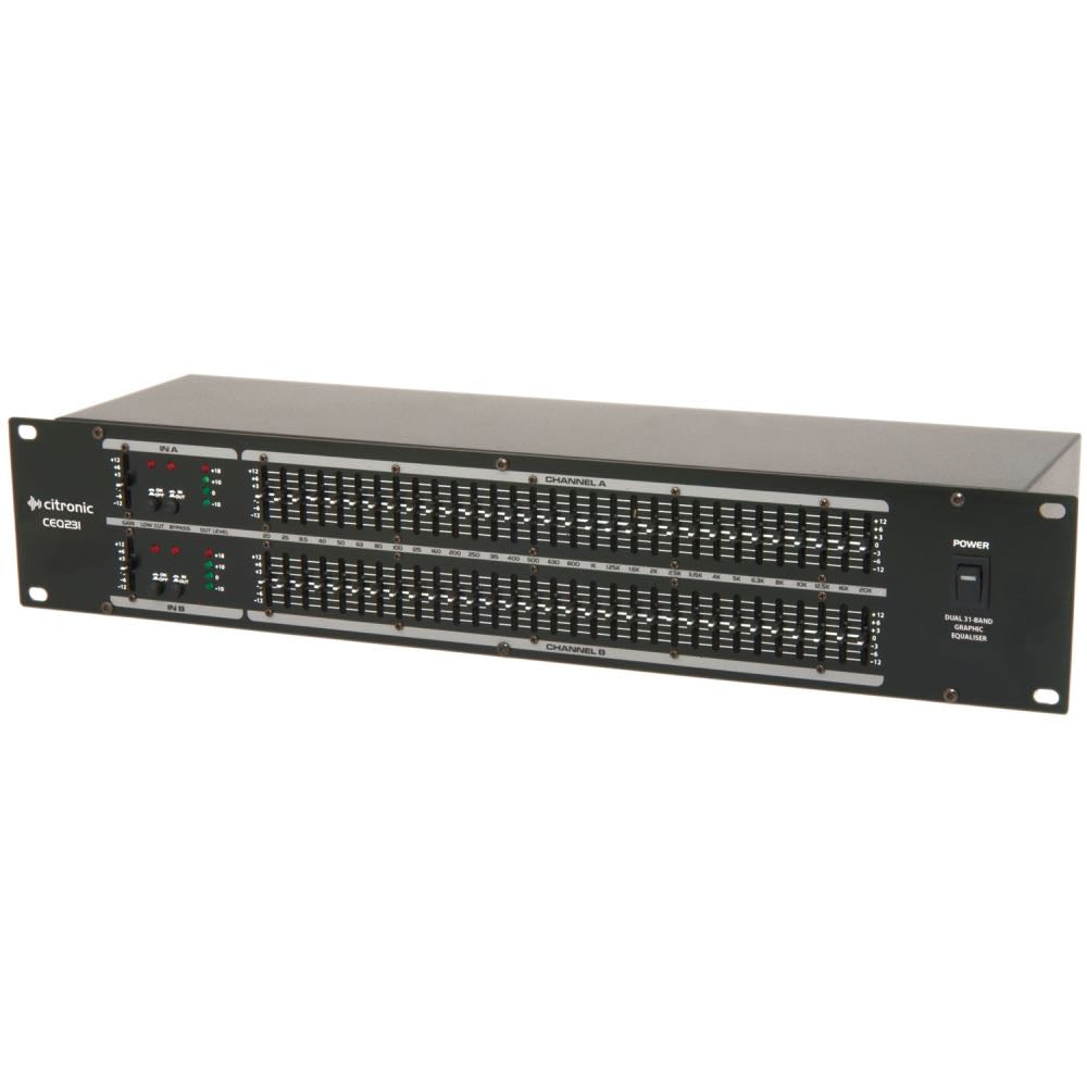 Citronic CEQ231 Dual 31-Band Rackmount Graphic EQ