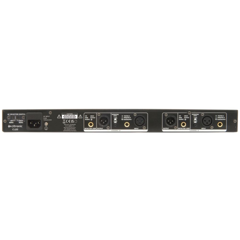 Citronic CL22 Stereo Compressor / Limiter / Gate