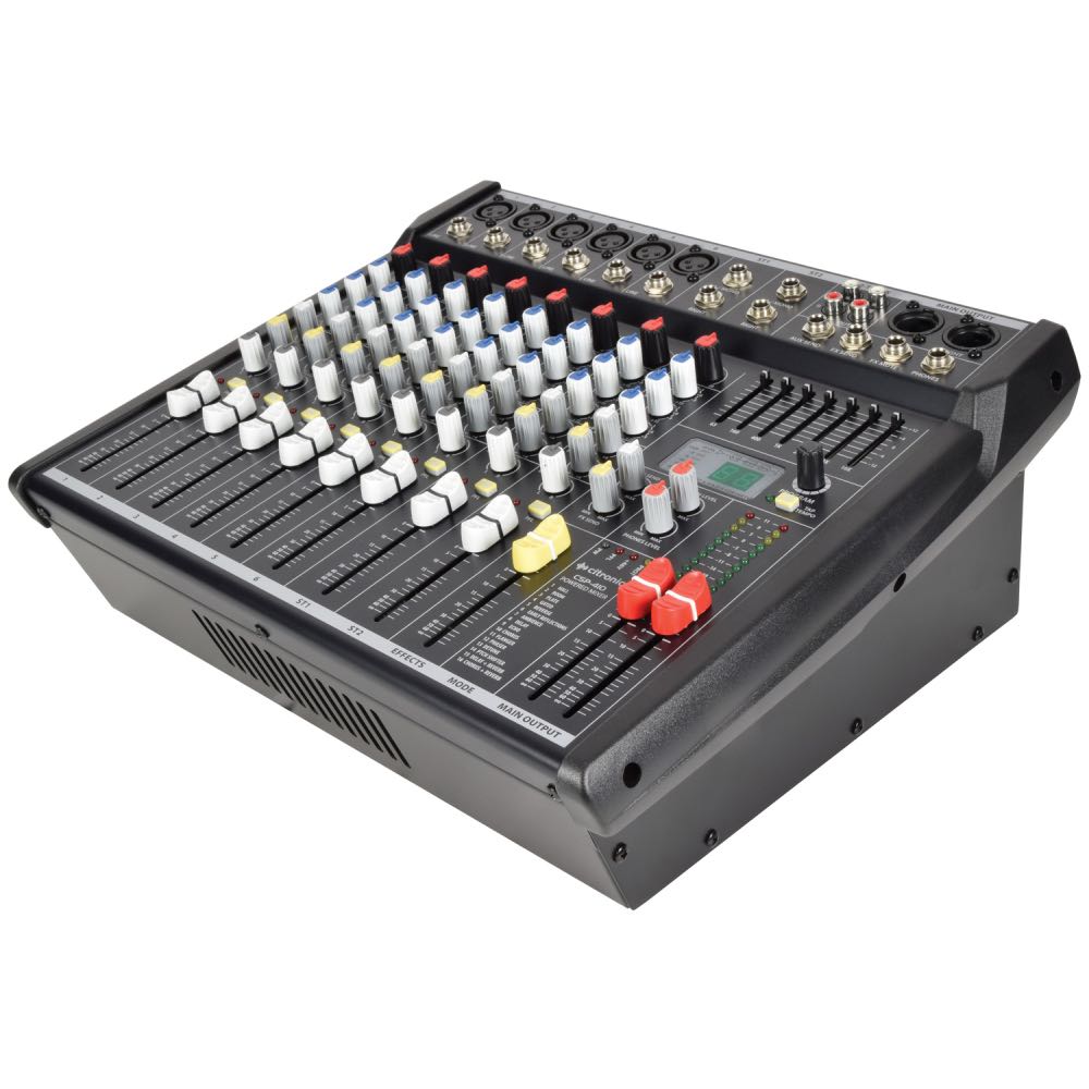 Citronic CSP-Series 14-Channel Powered Mixer with Built-In Amplifier & DSP FX