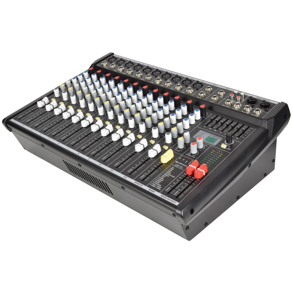 Citronic CSP-Series 14-Channel Powered Mixer with Built-In Amplifier & DSP FX