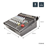 Citronic CSP-Series 14-Channel Powered Mixer with Built-In Amplifier & DSP FX