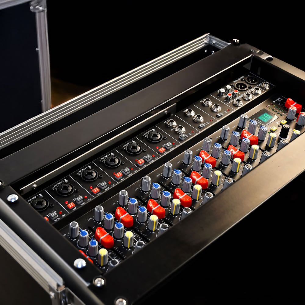 Bluetooth Rackmount Mixer Citronic CSR 9-Channel Rackmount Mixer with DSP & Bluetooth – KME