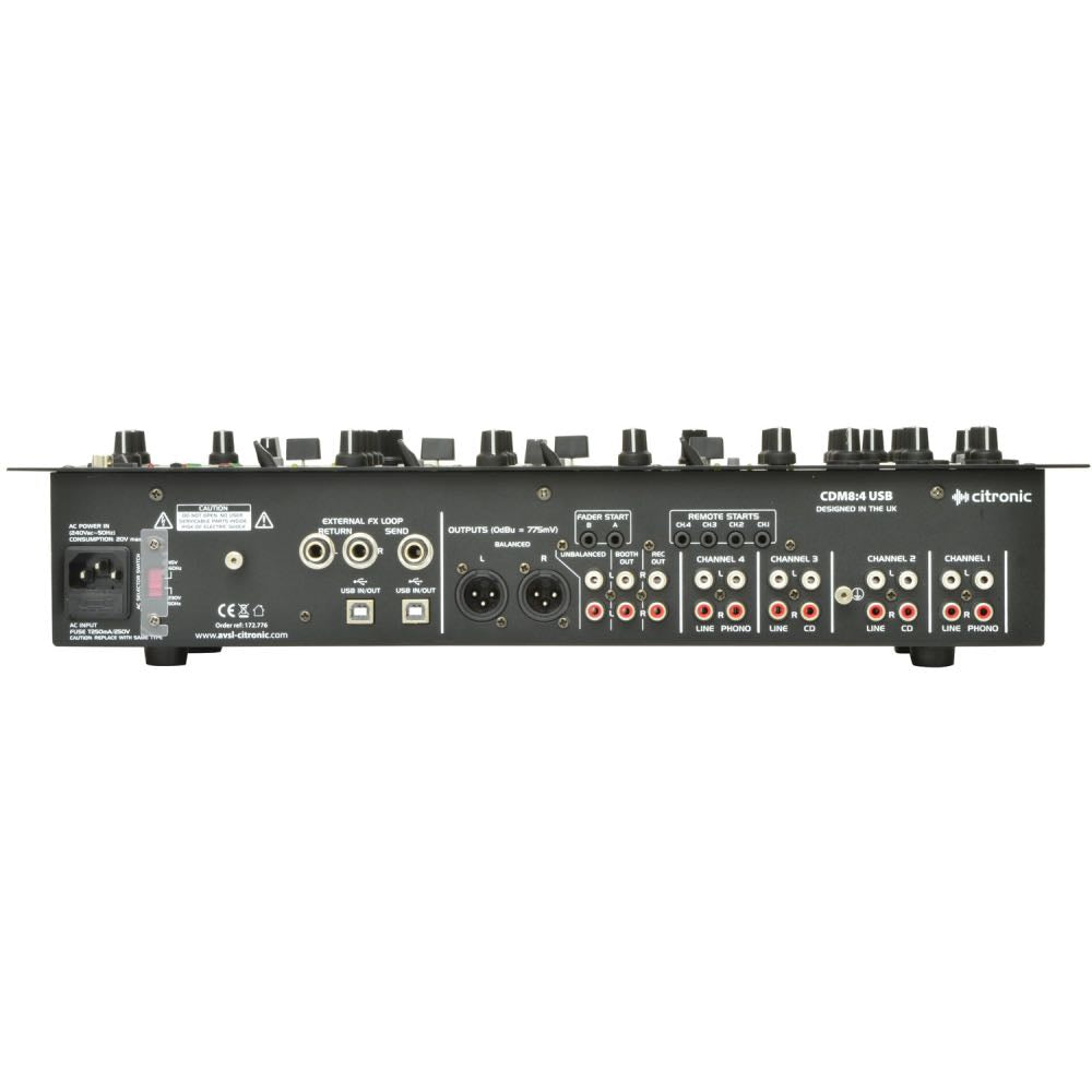 Citronic USB 4-Channel 19" DJ Mixer