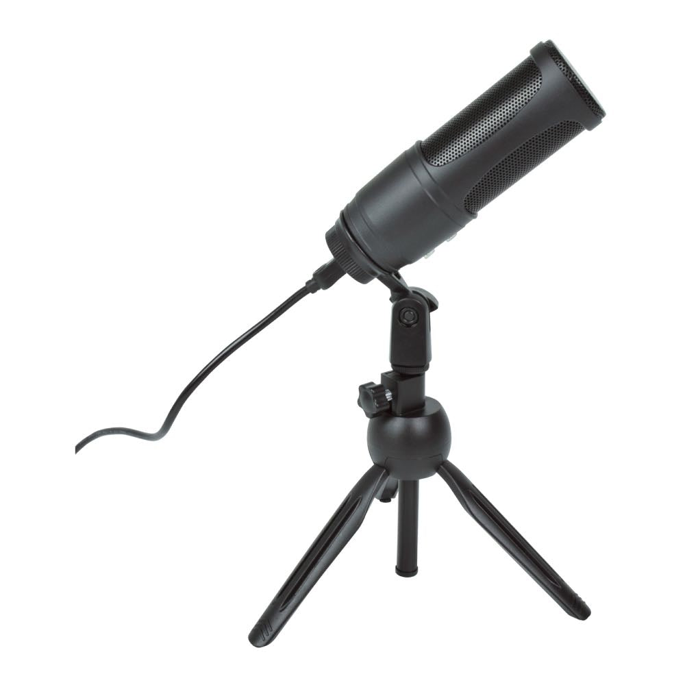 Citronic USB Podcast Condenser Microphone with Echo Effect & Tripod Stand