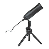 Citronic USB Podcast Condenser Microphone with Echo Effect & Tripod Stand