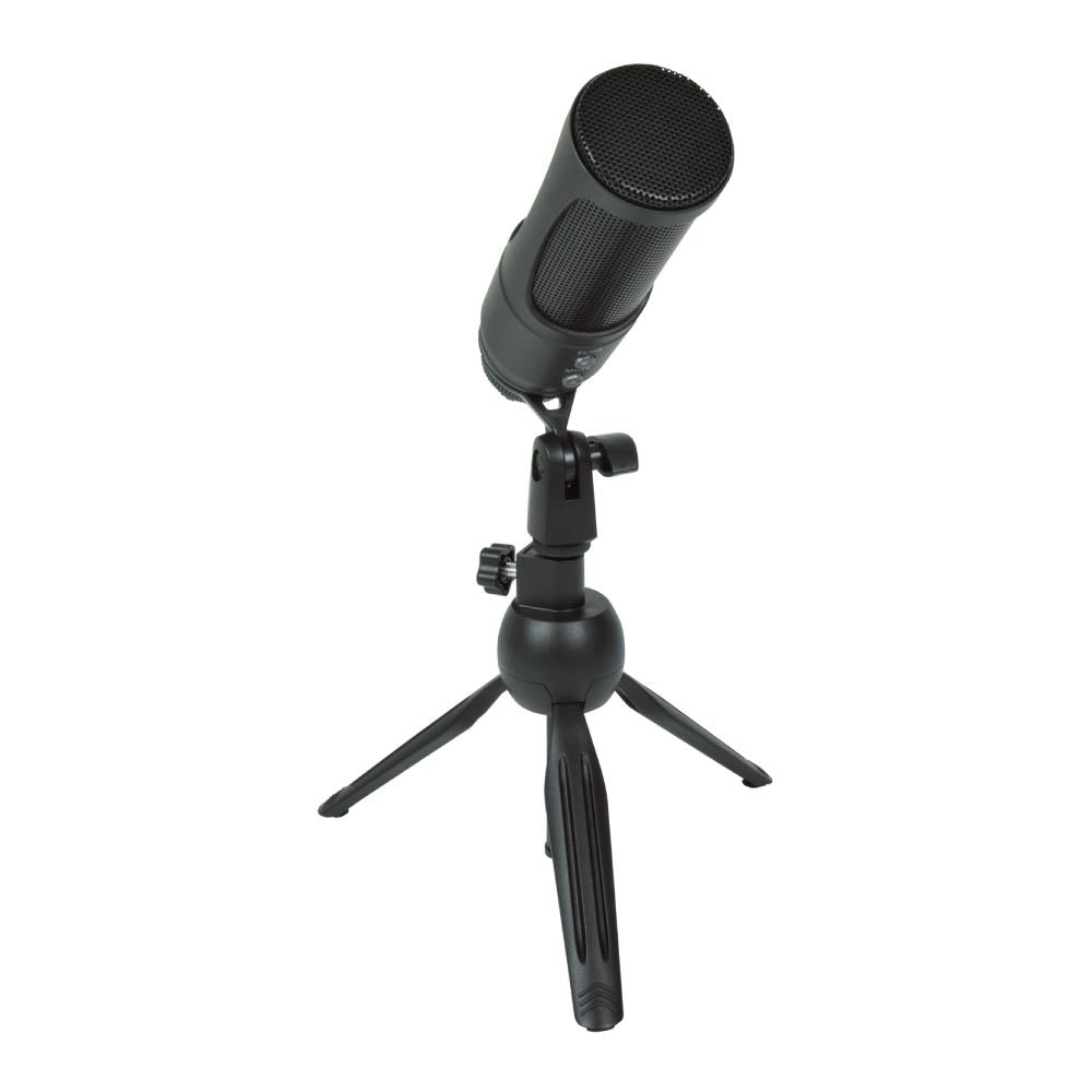Citronic USB Podcast Condenser Microphone with Echo Effect & Tripod Stand