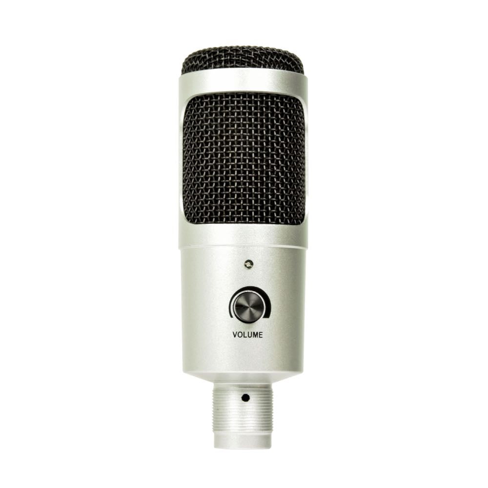 Citronic USB Podcast Microphone with Volume Control & Tripod