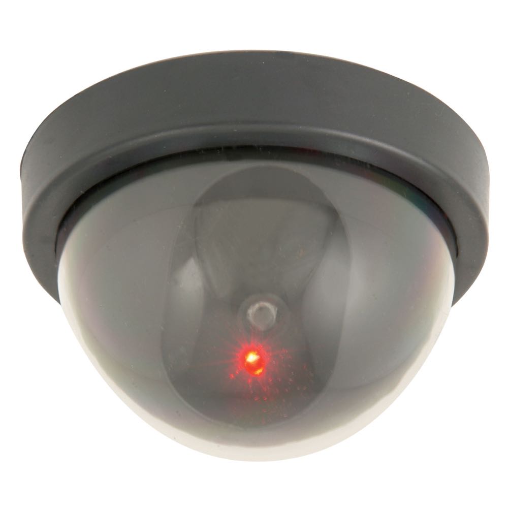 Dummy Dome CCTV Camera with Flashing Red LED