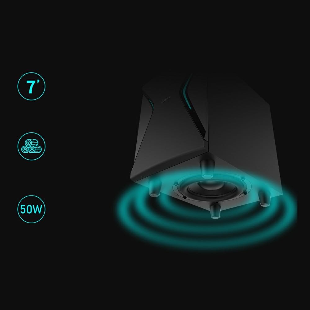 EDIFIER G7000 Gaming Soundbar Speaker System with Wireless Subwoofer & RGB Lighting