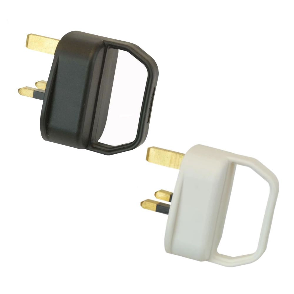 13A Easy Pull Fused Plug with Handle – Black