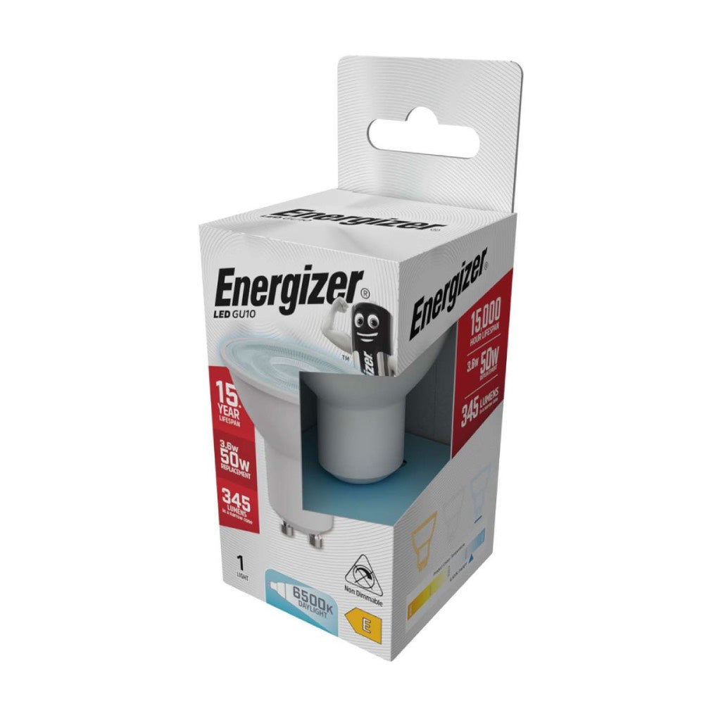 Energizer LED GU10 Bulb 3.6W 345lm – 4000K / 6500K (Cool White / Daylight)