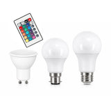 Energizer RGB LED Colour Changing Light Bulb with Remote Control – E27 / B22 / GU10