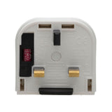 Euro to UK Power Supply Adapter Plug – 3A Fused Converter