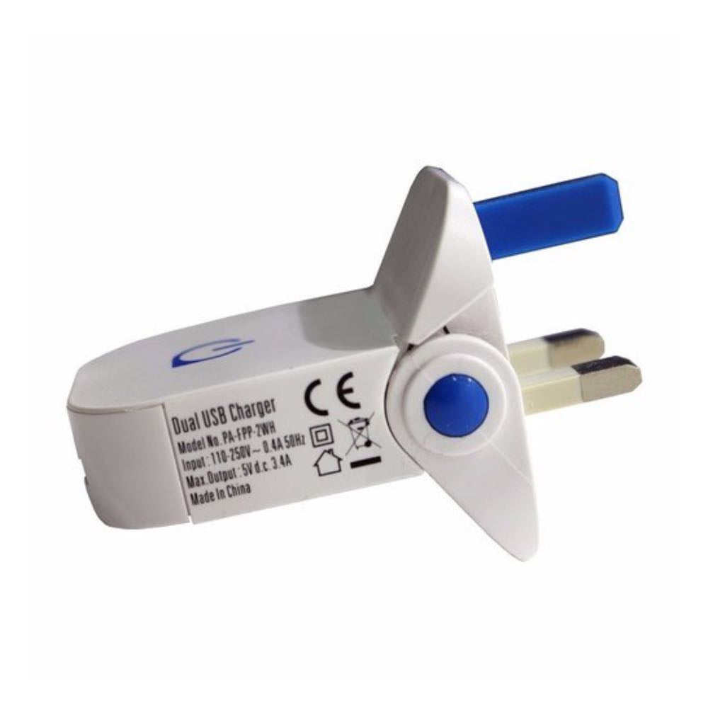 Folding USB Travel Mains Charger