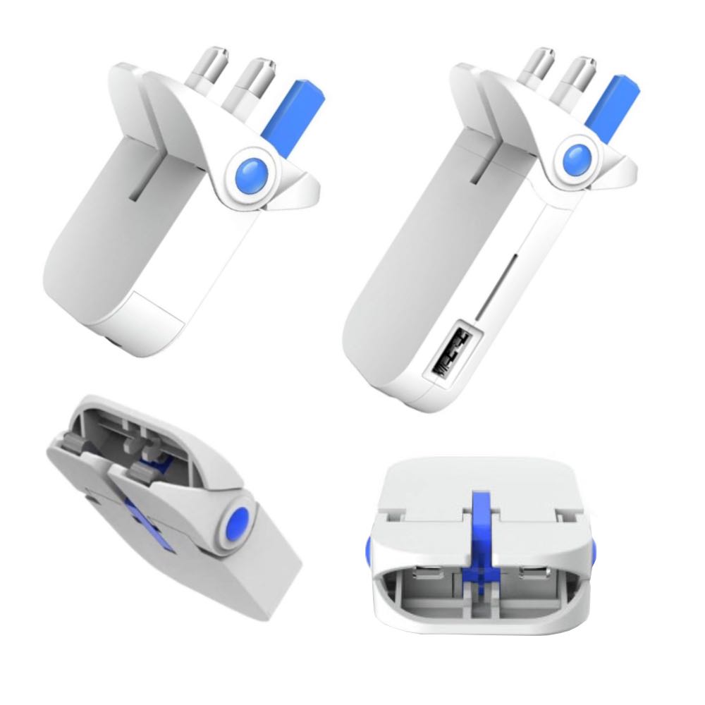 Folding USB Travel Mains Charger