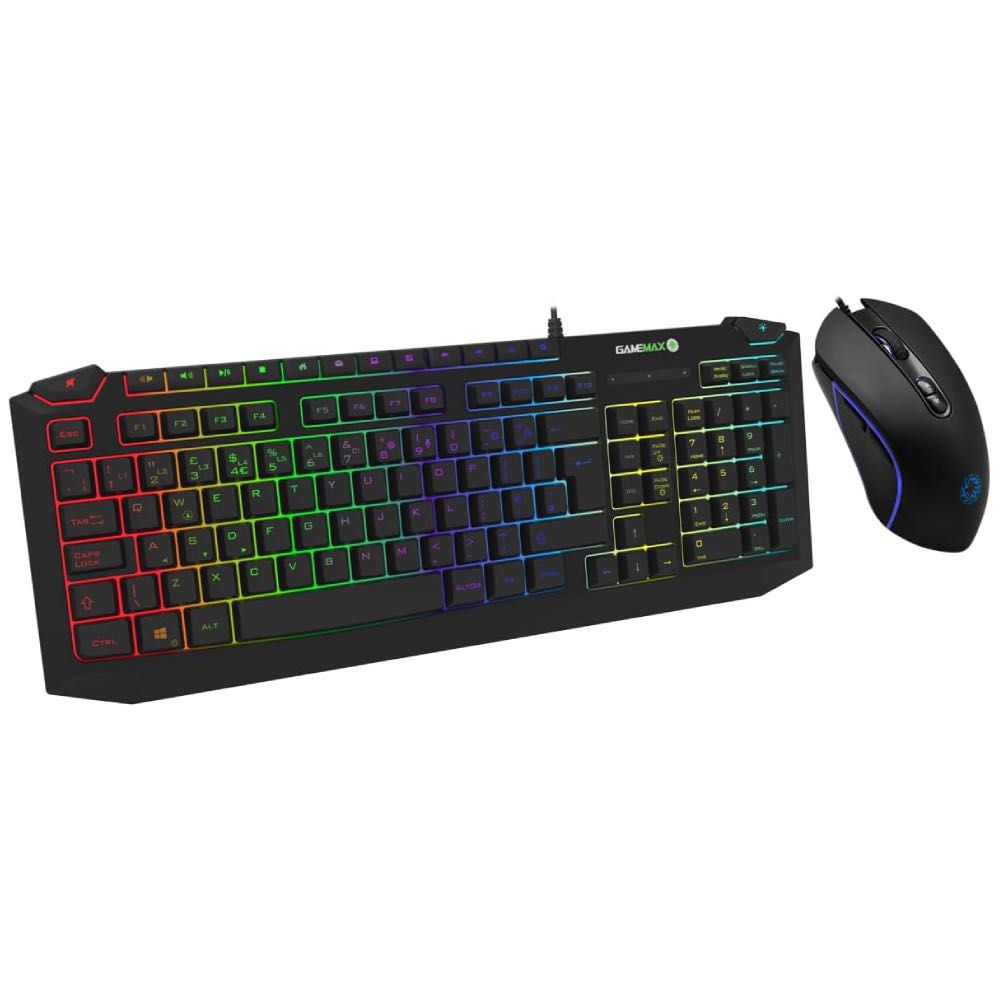 GameMax Pulse RGB USB LED Gaming Keyboard & Mouse Set