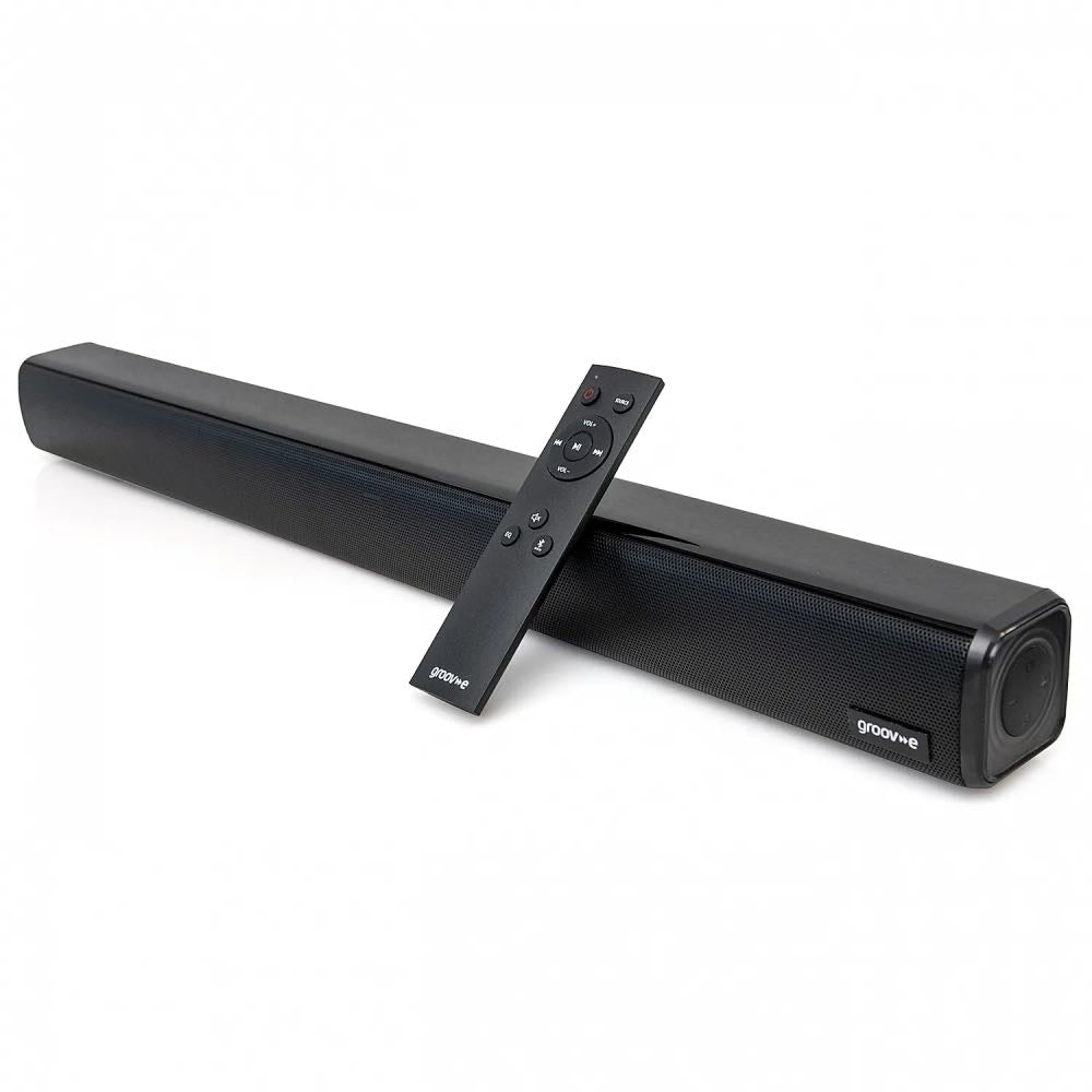 Groov-e Soundbar75 Bluetooth TV Soundbar with USB Playback & Remote – 30W RMS