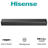 Hisense HS214 Bluetooth TV Soundbar with Built-In Subwoofer & HDMI ARC