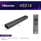 Hisense HS214 Bluetooth TV Soundbar with Built-In Subwoofer & HDMI ARC
