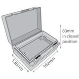Outdoor Garden 2 Gang 13A IP65-Rated Weatherproof Enclosure Box with Padlock
