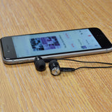 In-Ear Stereo Earphones with Silicone Earbuds & 3.5mm Jack – Black